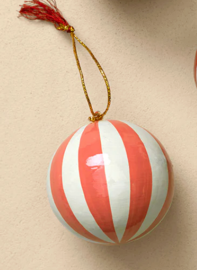 Paper Mâché Ball Ornament