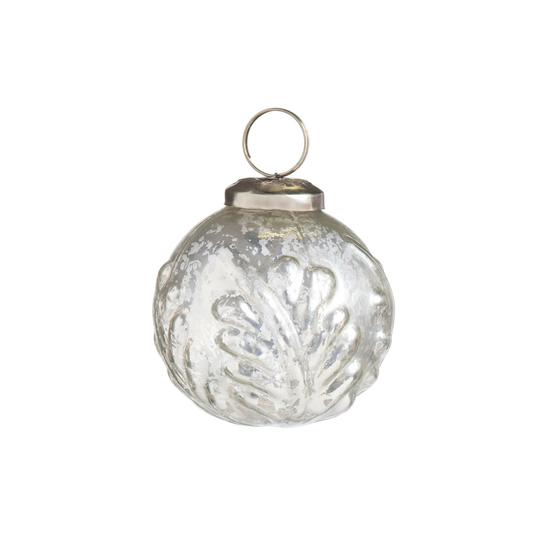 Embossed Laurel Ornament