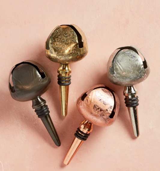 Jingle Bell Bottle Stopper