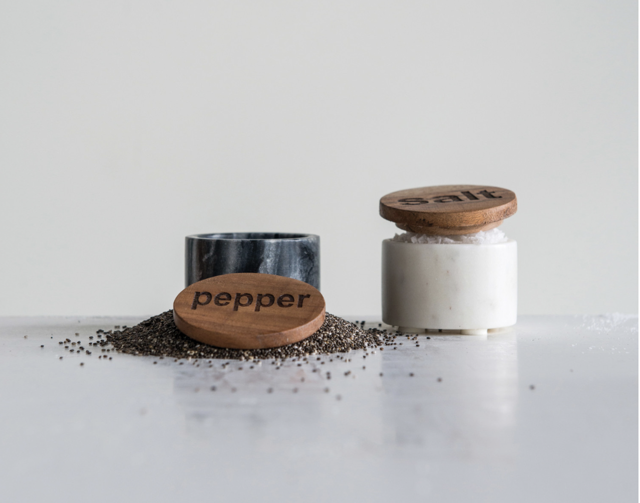 Marble Salt & Pepper Set