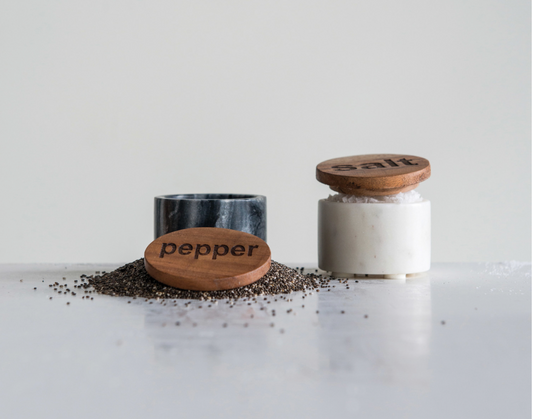 Marble Salt & Pepper Set