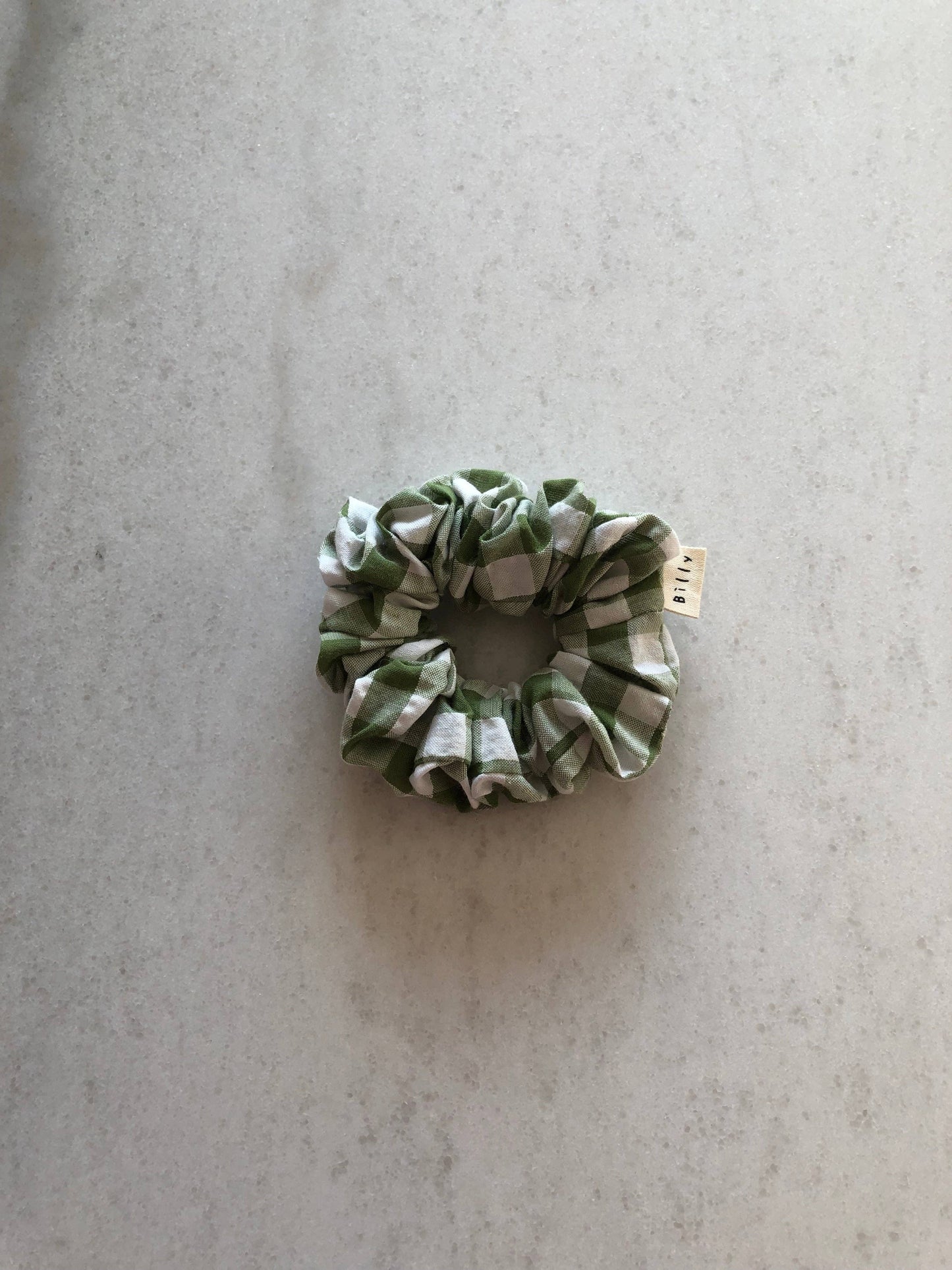 GINGHAM SCRUNCHIES  - neutral