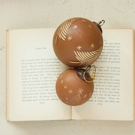 Etched Tree + Star Ornament