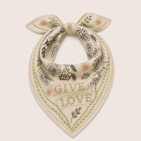 Bandana - Soft Lime + Soft Lime Stitching