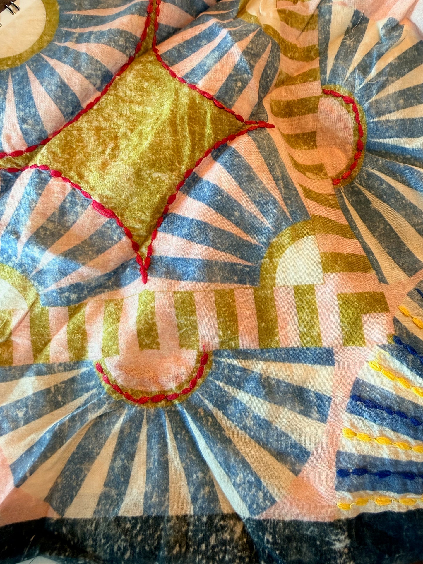 Bandana - Multi + Multi Stitching