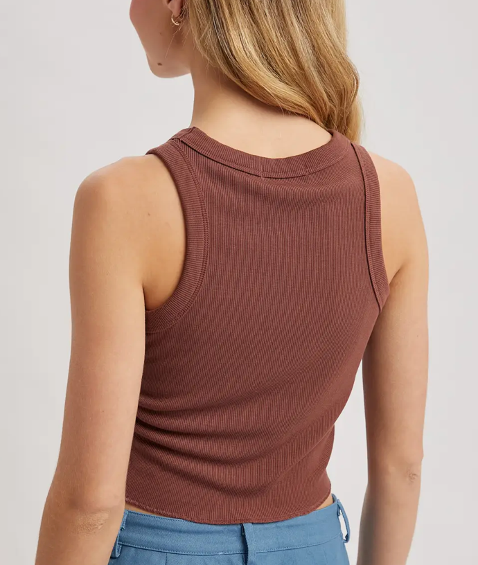 Ribbed Crop Tank
