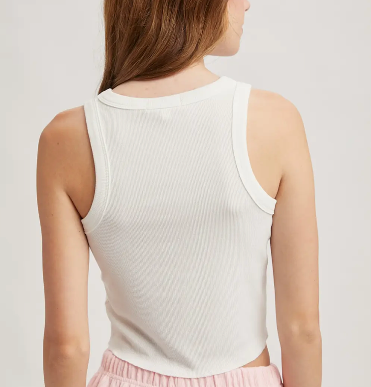Ribbed Crop Tank