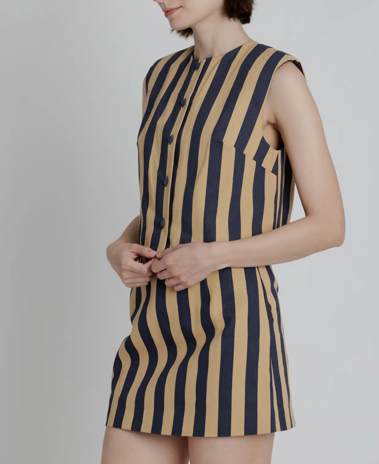 Striped Navy Top