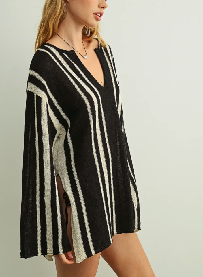 Black & White Stripe Tunic