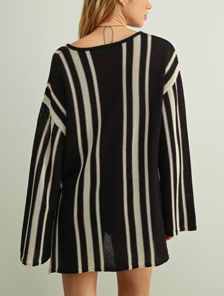 Black & White Stripe Tunic