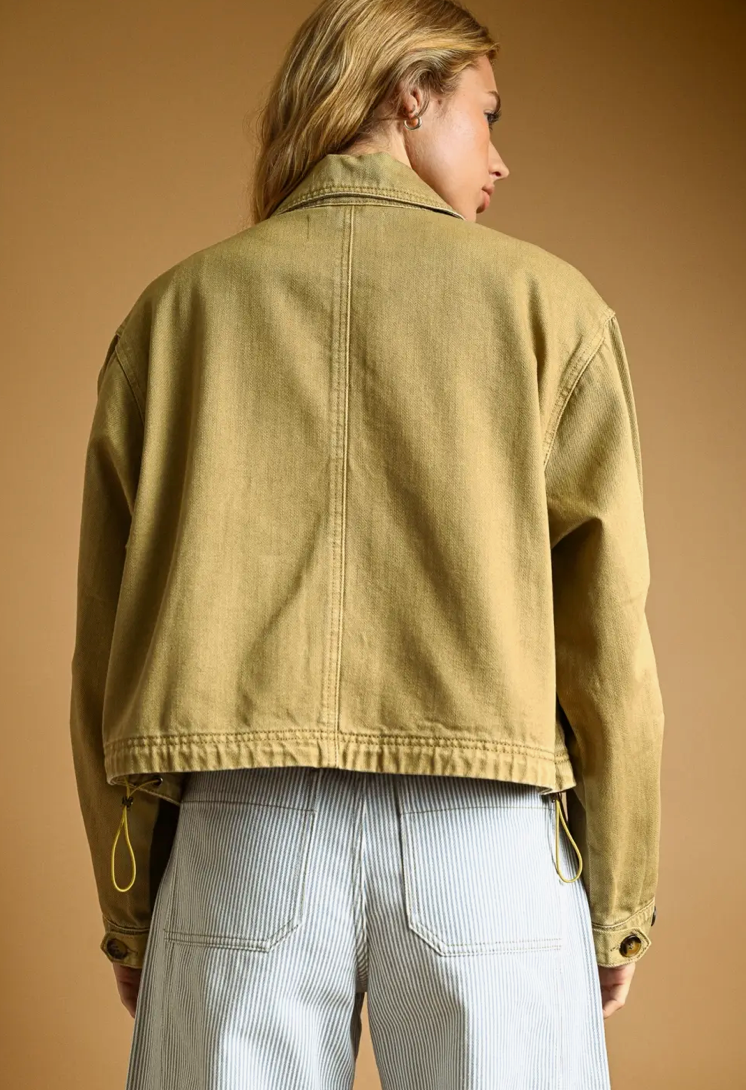 Olive Jacket | Cotton