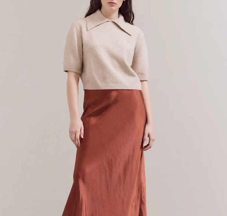 Irish Cream Knit Top