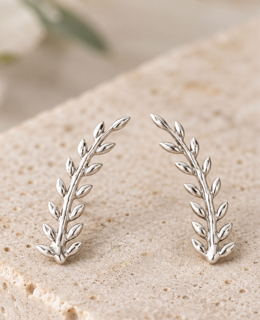 Sterling Silver Feather | Ear Climber