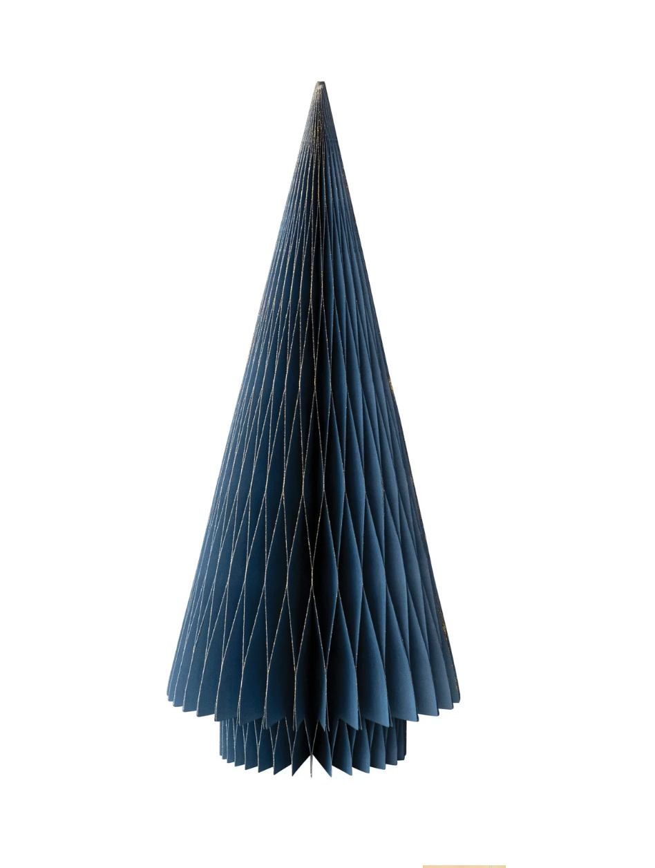 Honeycomb Tree | Gold Glitter Blue