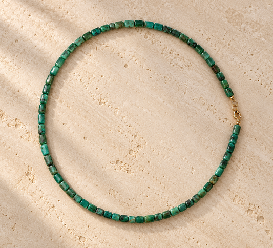 Turquoise Tube Necklace