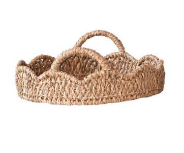 Scalloped Tray Basket - Small