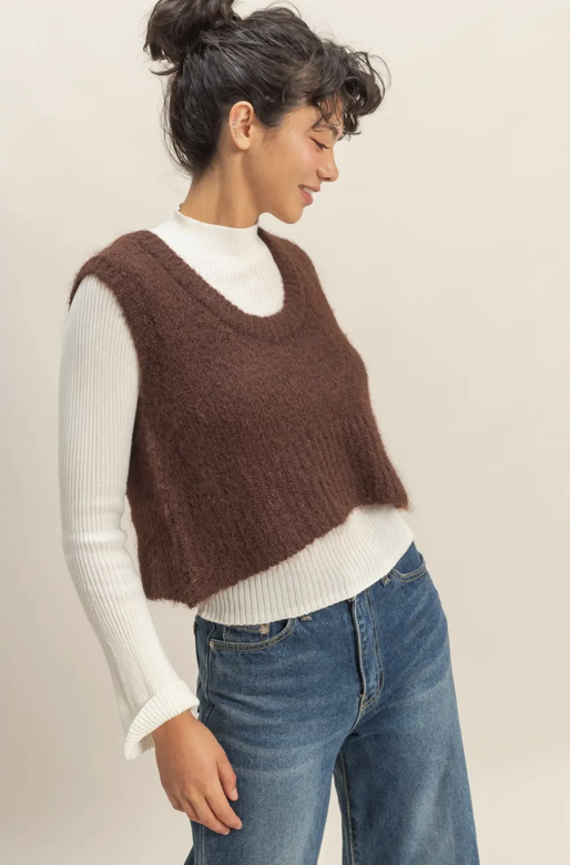 The Jane Sweater - Chestnut