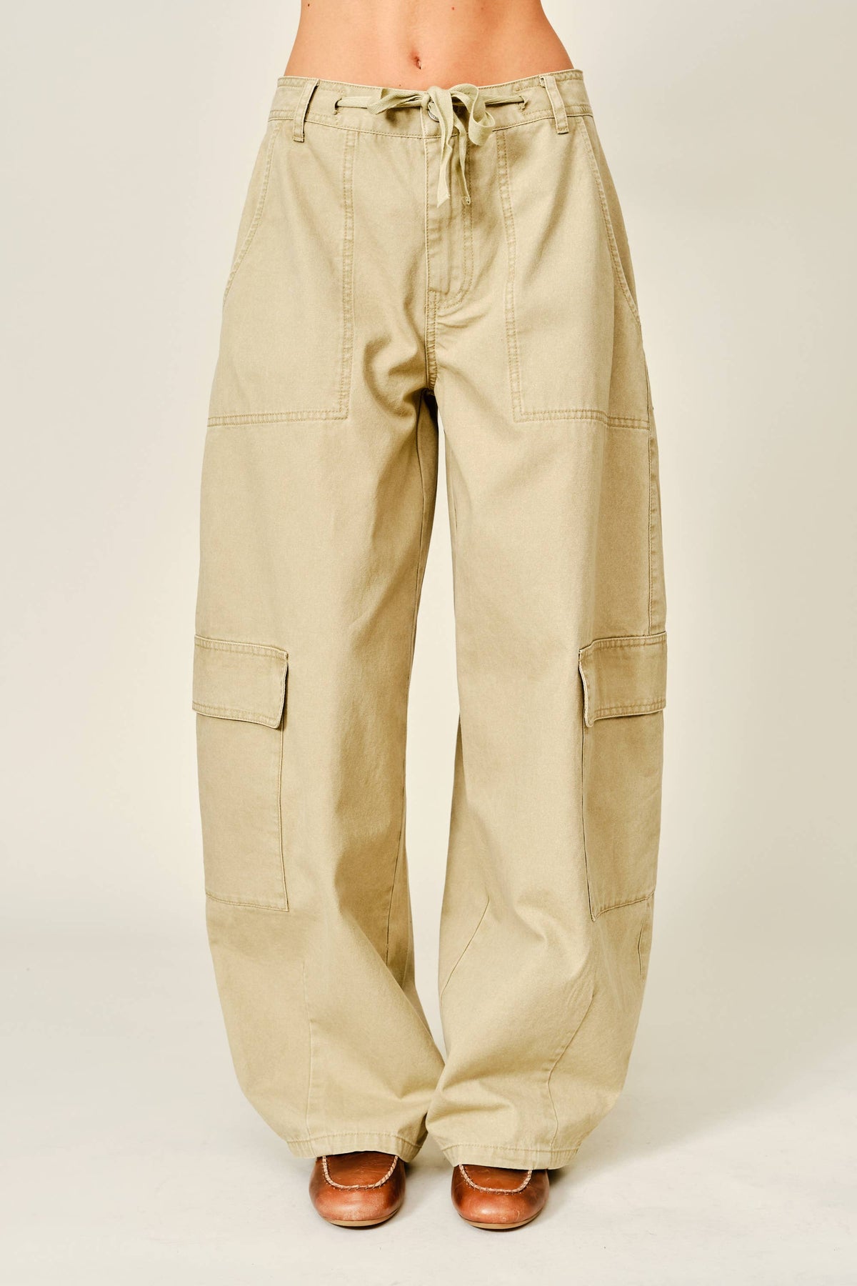 Tie Barrel Pants