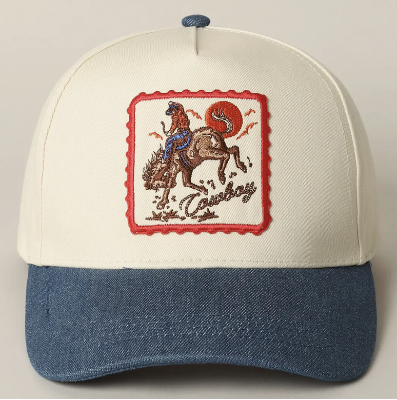 Cowboy Embroidered Hat