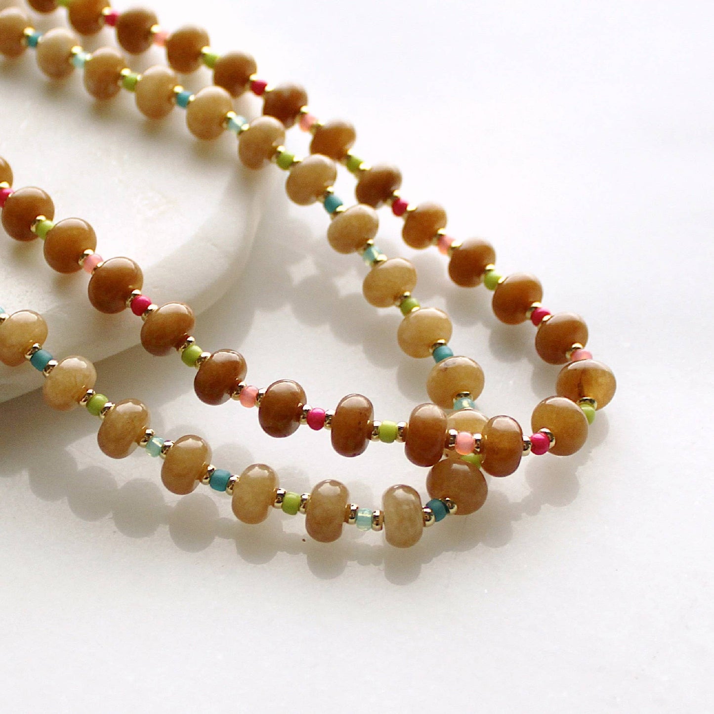 Saddle Stone Candy Necklace