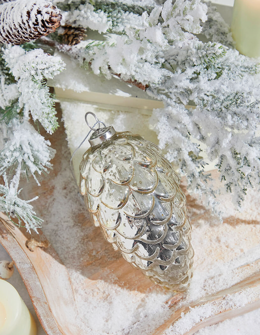 Pinecone Burnished Ornament