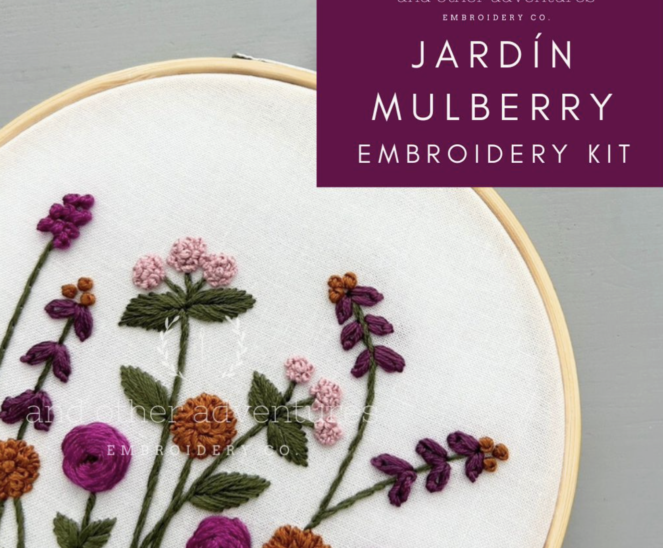 Embroidery Kit: Jardin