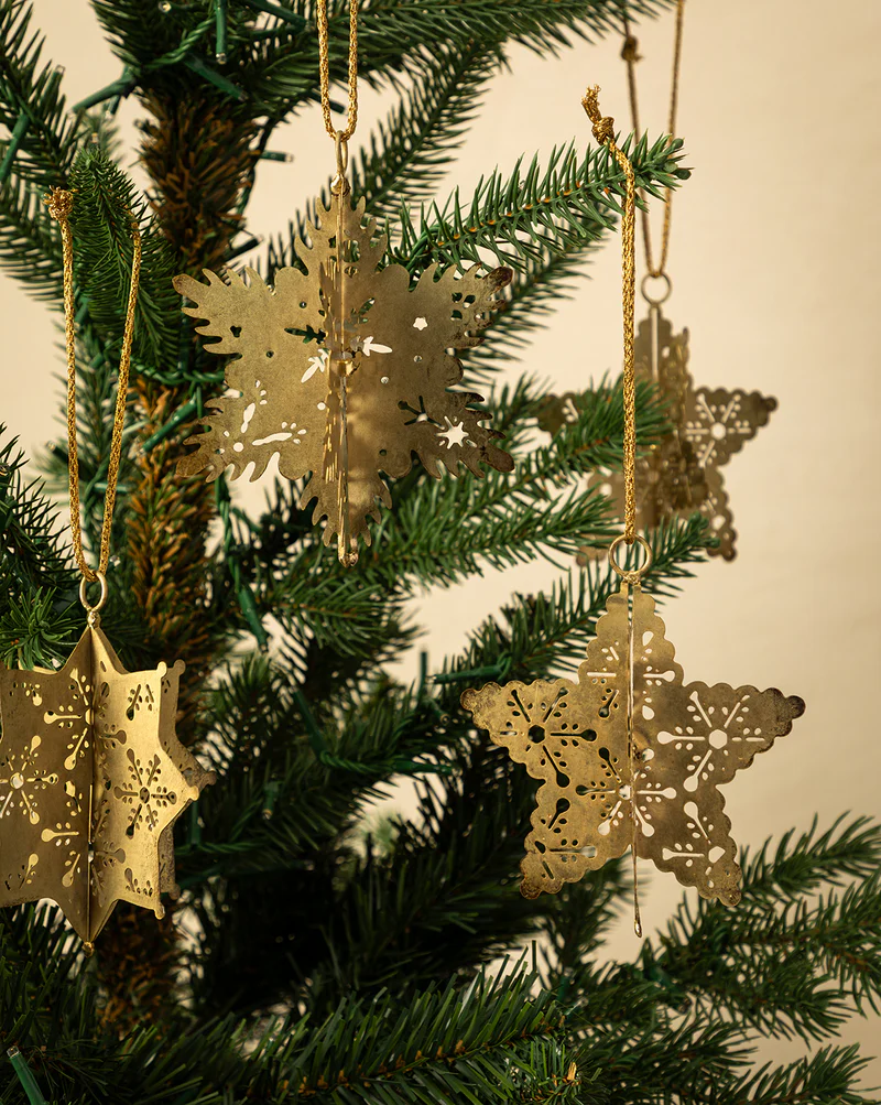 Gold Snowflake Ornament