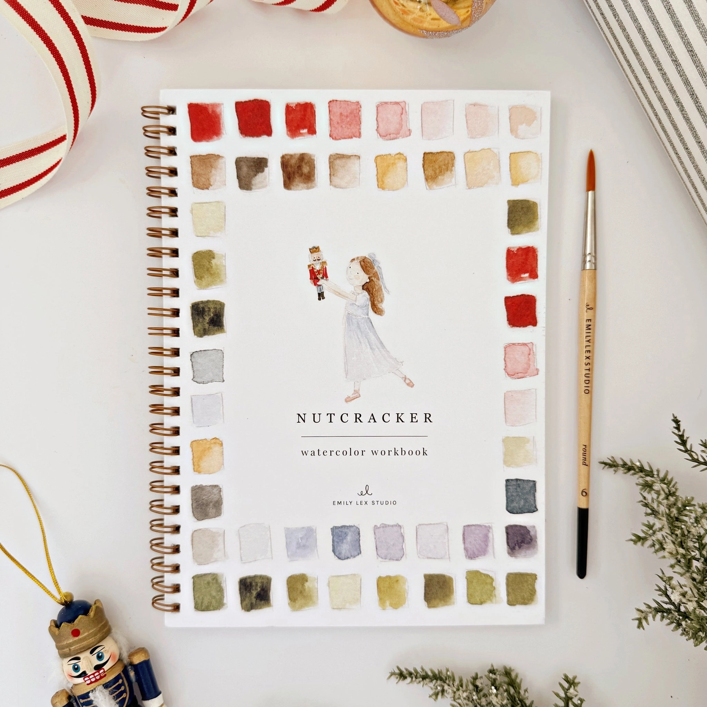 Nutcracker Watercolor Workbook