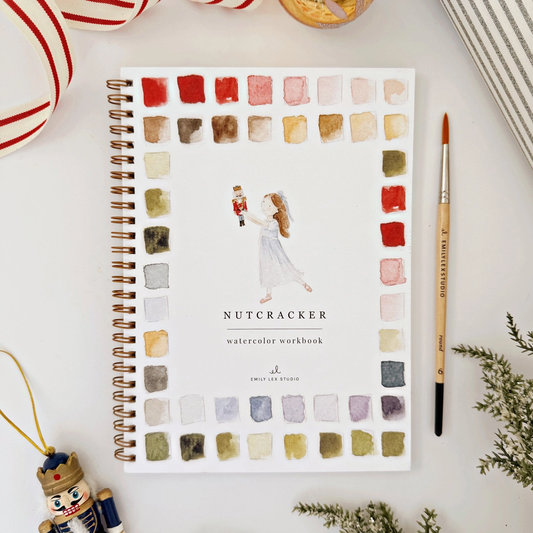 Nutcracker Watercolor Workbook