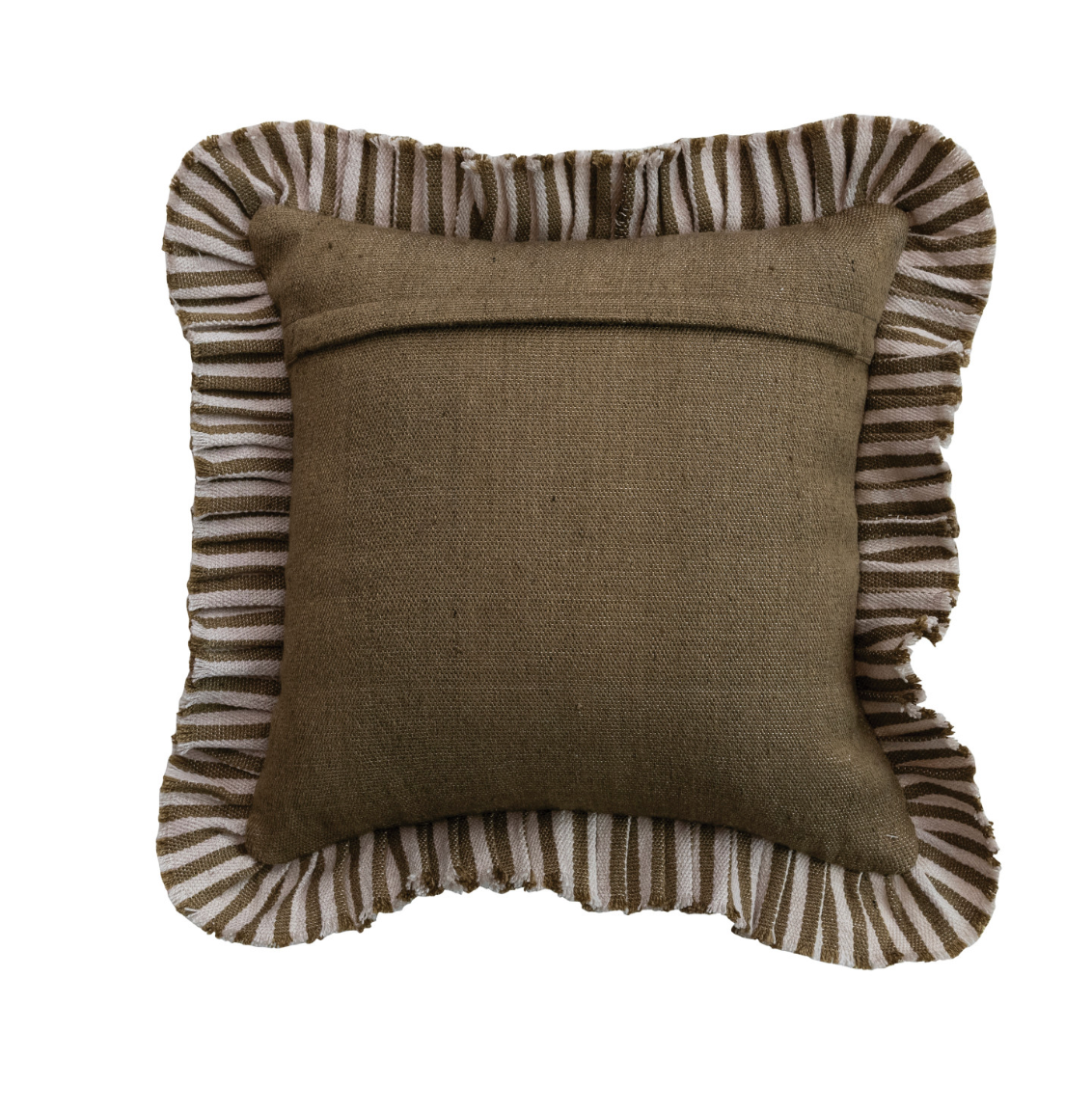 Olive Stripe Outdoor Pillow