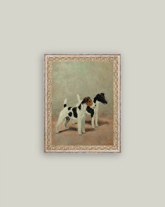 Two Fox Terriers Art