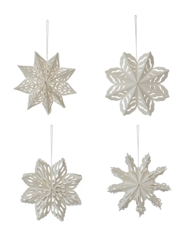 Set of Snowflake Ornaments