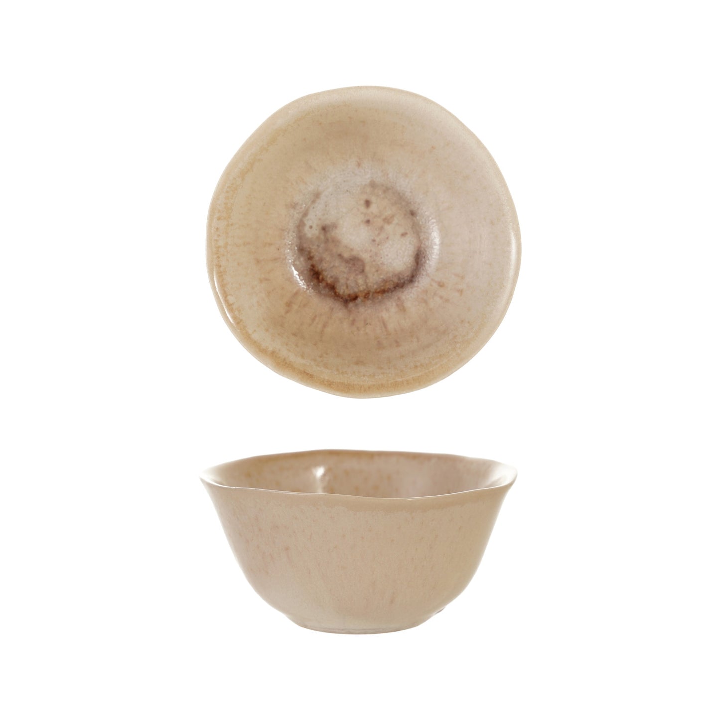 Cream Crackle Bowl