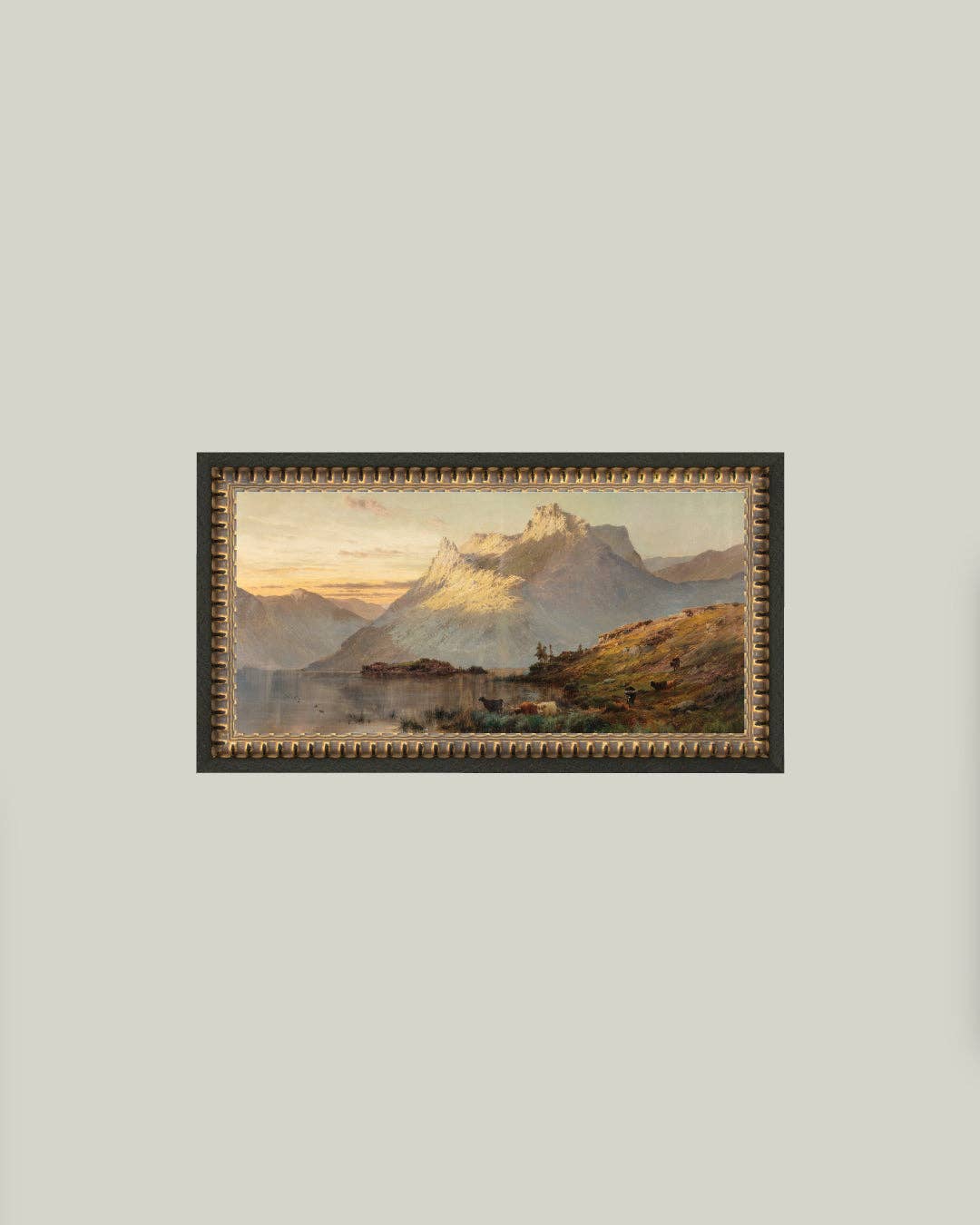 Peaks of the Western Highlands Framed Antique Art