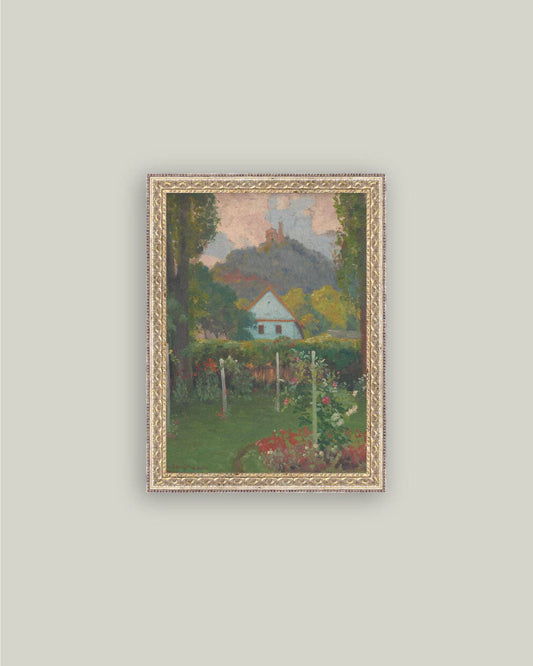 Cottage under Castle Art