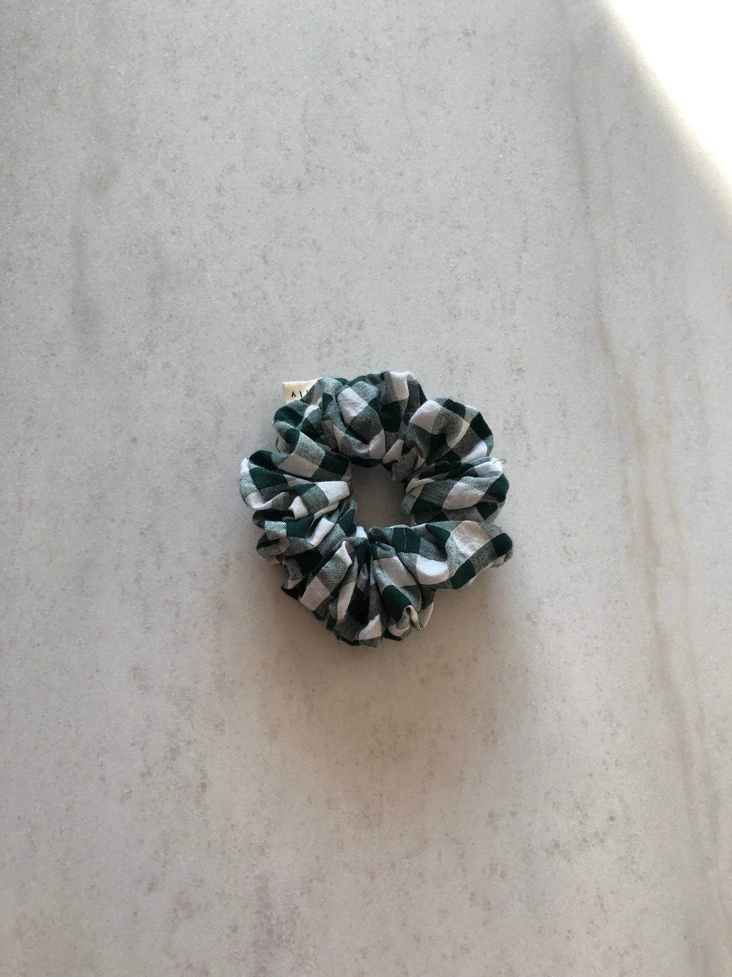 GINGHAM SCRUNCHIES  - neutral