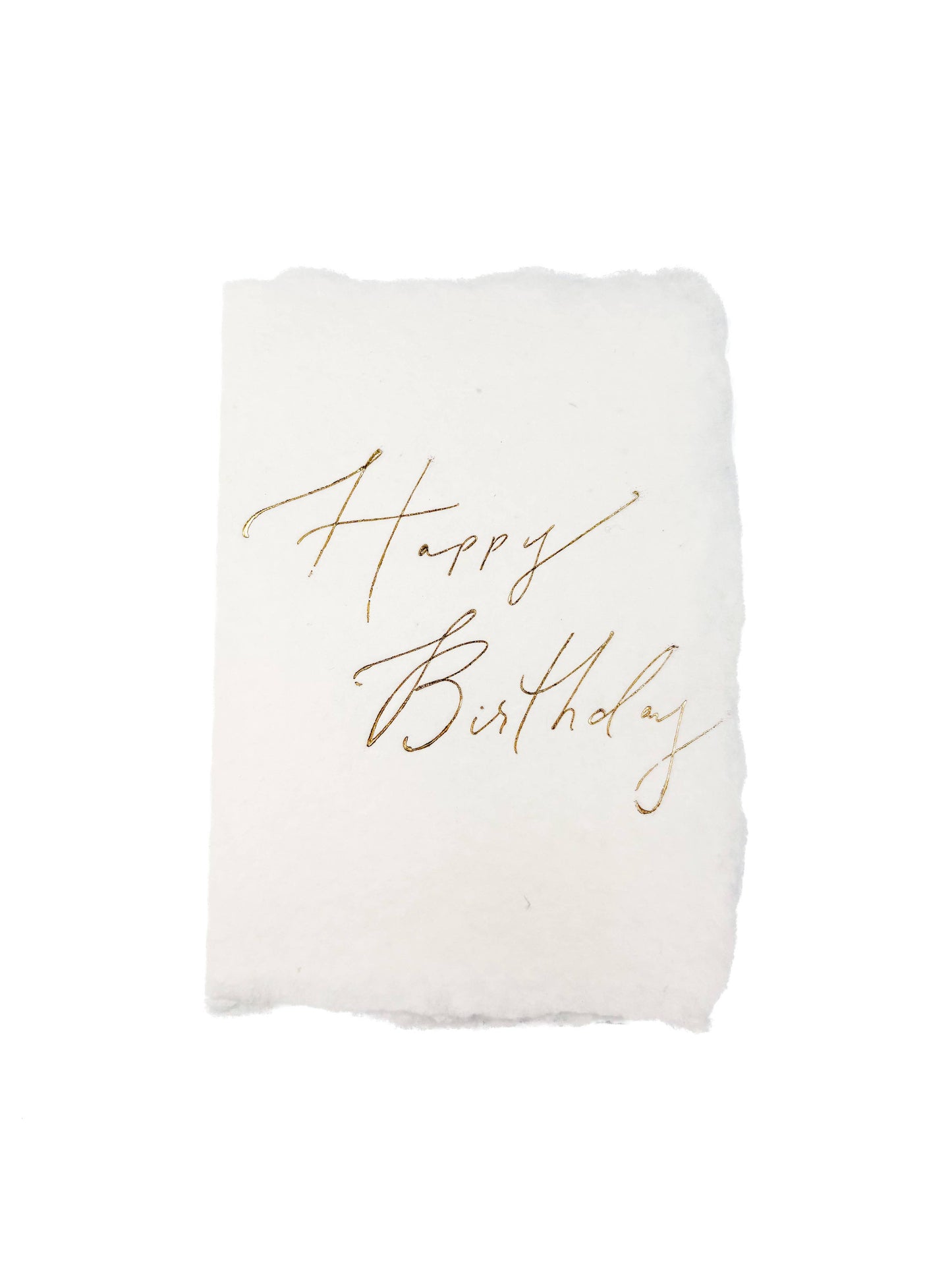 Happy birthday gold cursive