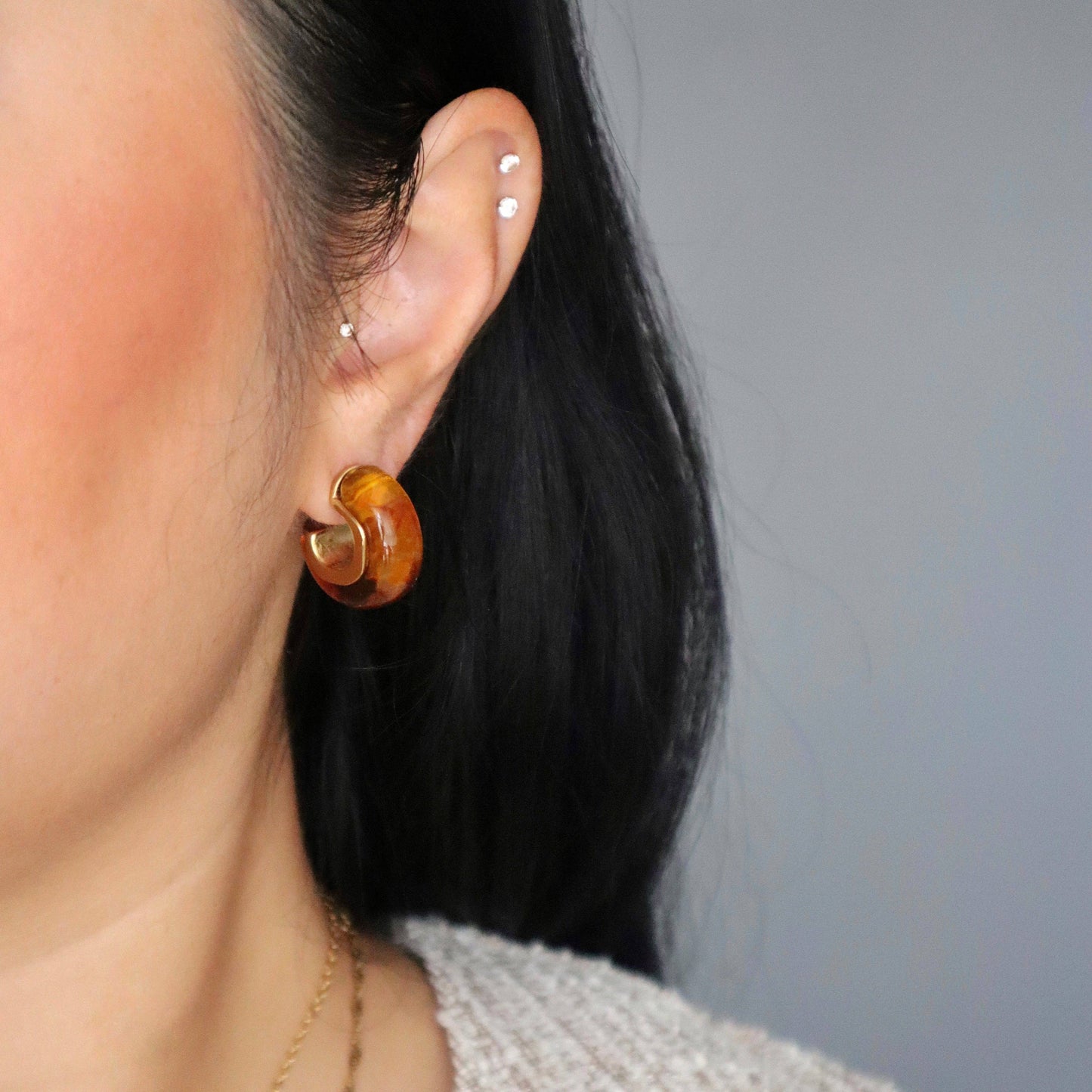 Autumn Hoops | Chunky Hoops