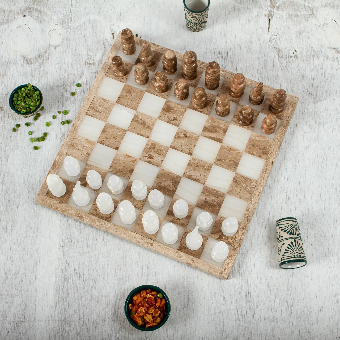 Onyx and Marble Chess Set