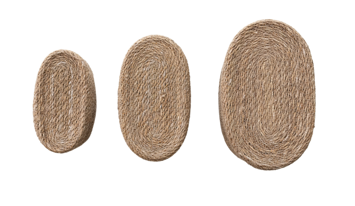 Oval Seagrass Basket w/ Lid