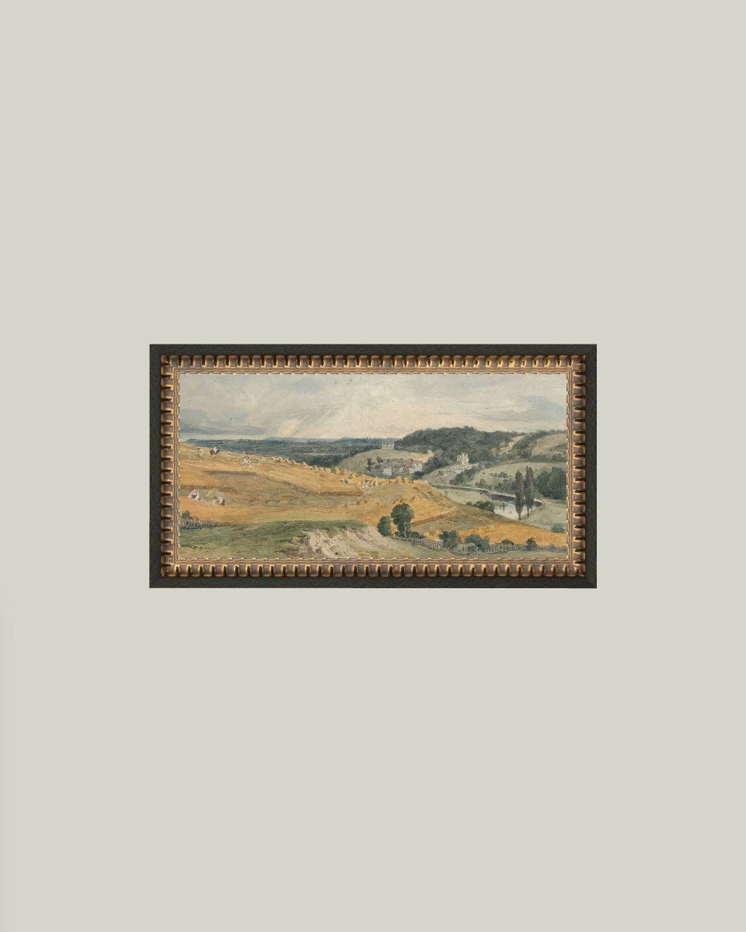 View of St Catherine's Hill Framed Antique Art
