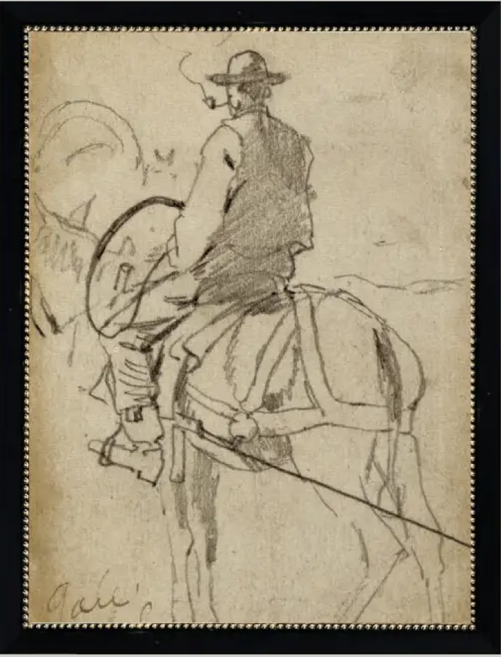 Man on a Horse Sketch