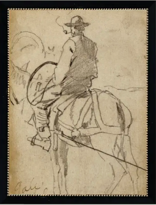 Man on a Horse Sketch