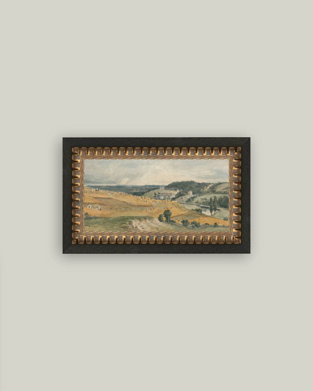 View of St Catherine's Hill Framed Antique Art