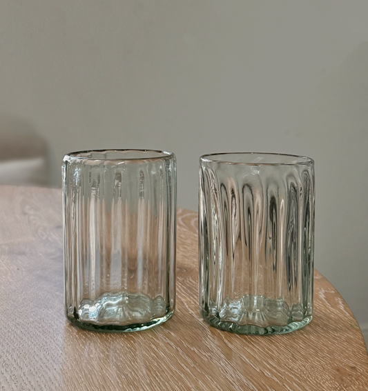 Handblown Fluted Tumbler