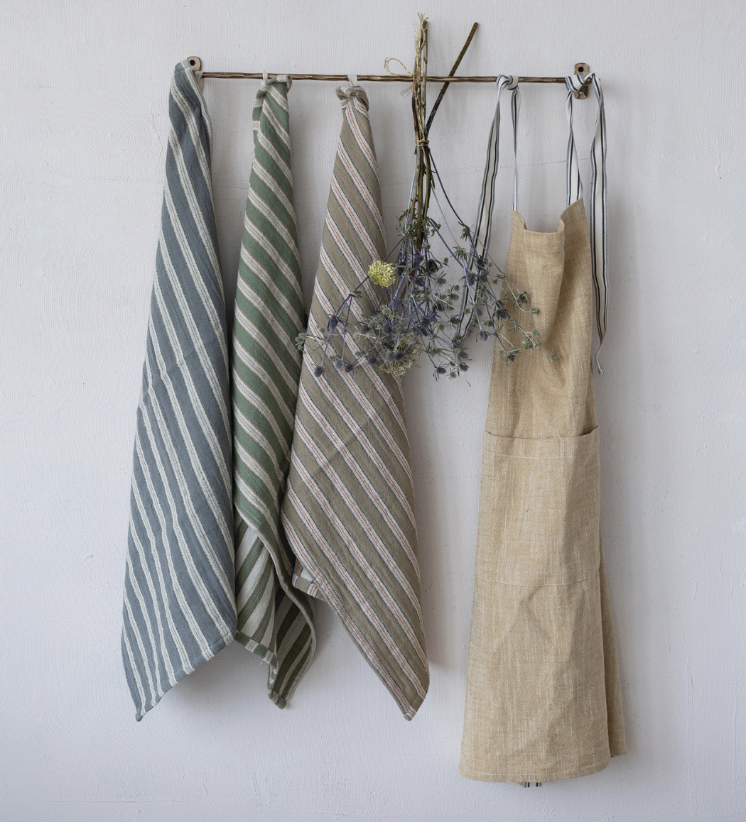 Cotton Stripe Tea Towel