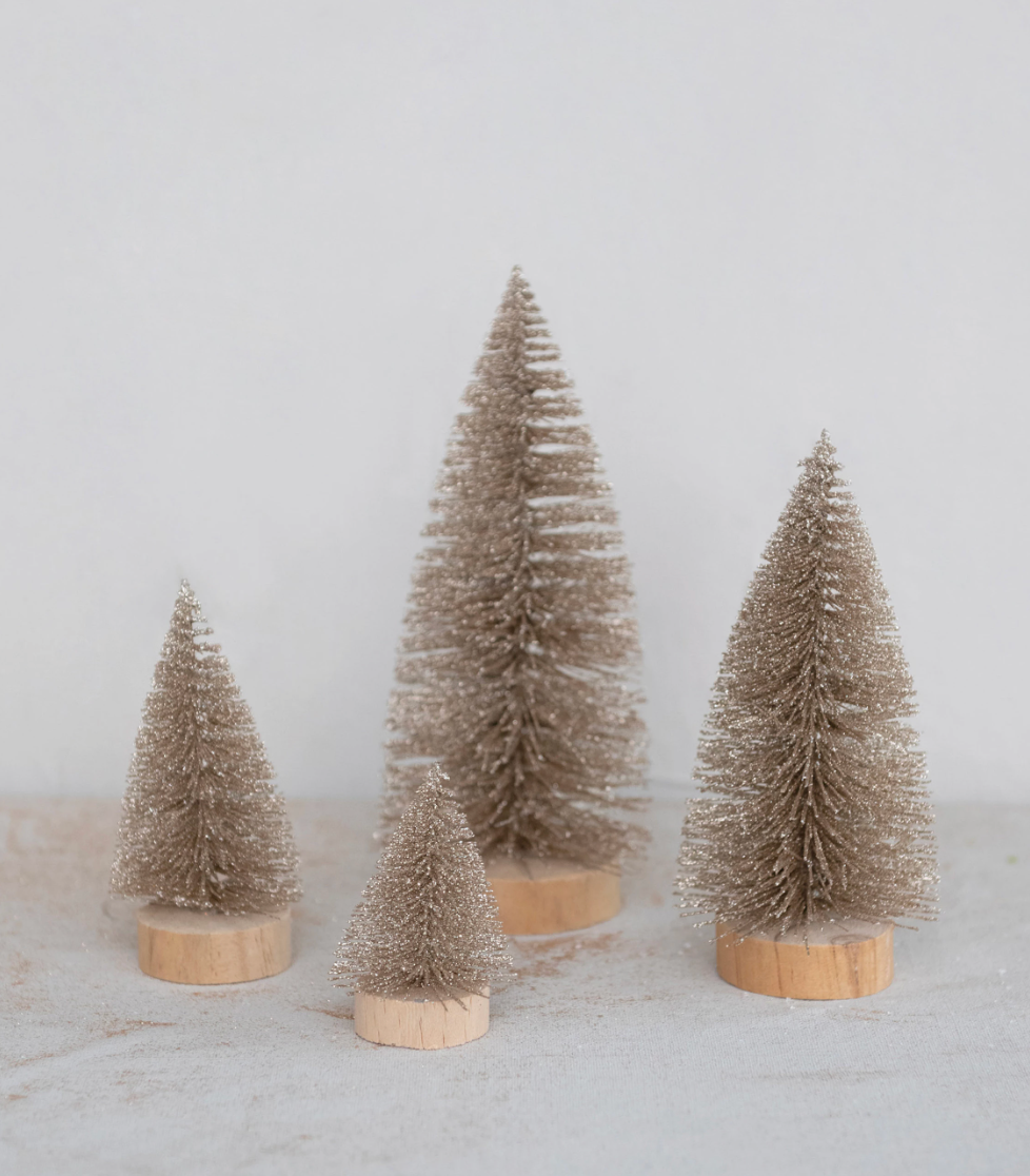 Champagne Bottle Brush Tree