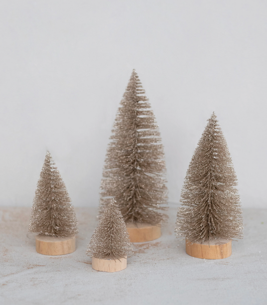 Champagne Bottle Brush Tree