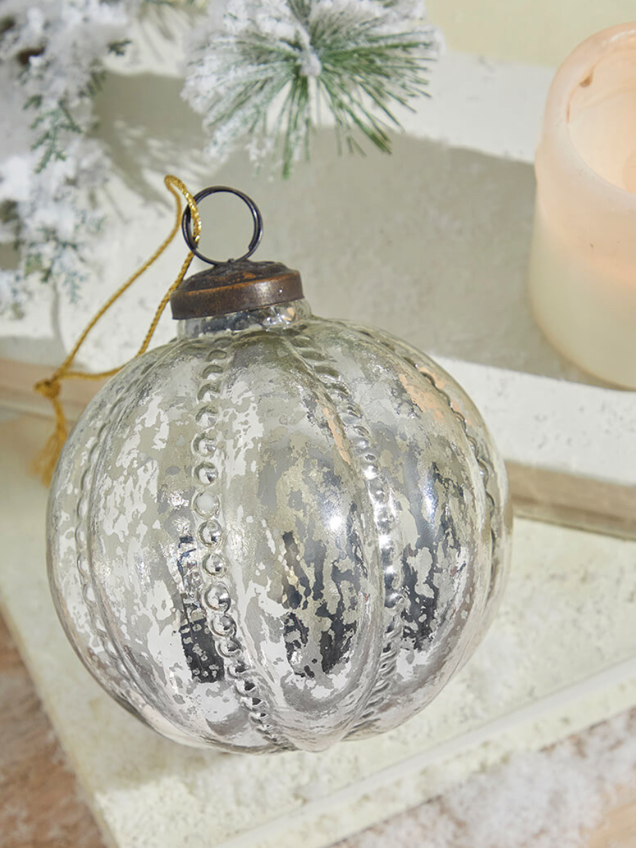 4" Beaded Mercury Ornament