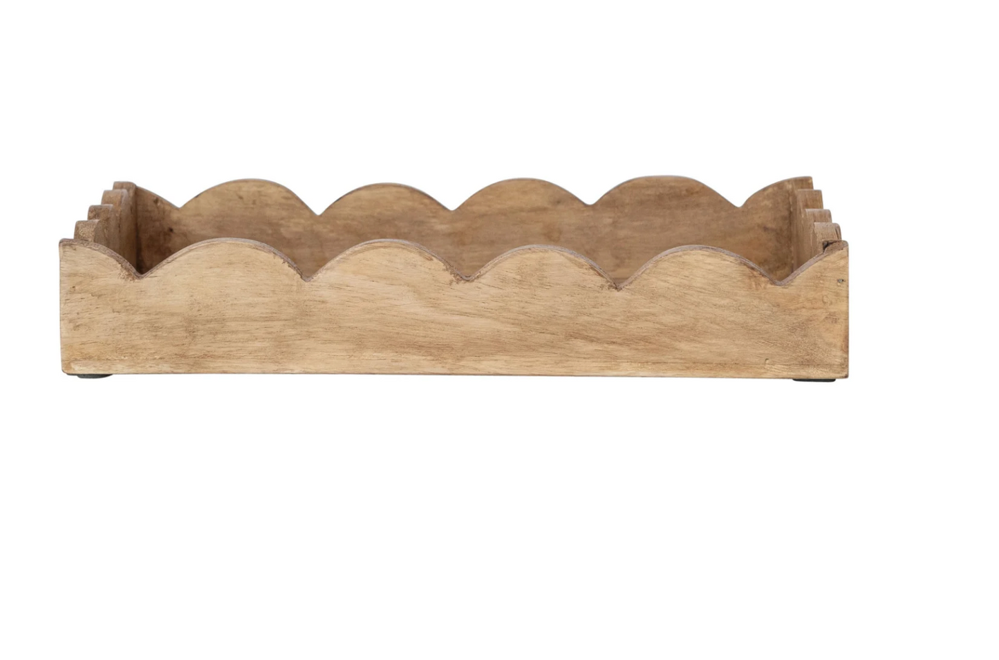 Mango Wood Scalloped Tray